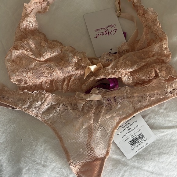 NWT L’Agent by AP Camilla Lace Triangle Bralette - Picture 10 of 11